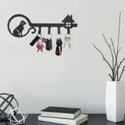 Wall Hanging Dog Wall Rack Iron Key Holder Multifunctional Coat Hanger Hook