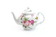 Grace Teaware Kensington Pink Rose 38oz Bone China Teapot