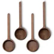 Wooden Coffee Scoop Small Long Handle Measuring Scoop for Jars and Containers