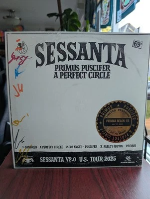 Sessanta V2 EPPP Vinyl A Perfect Circle Puscifer Primus Autographed 1/75 US