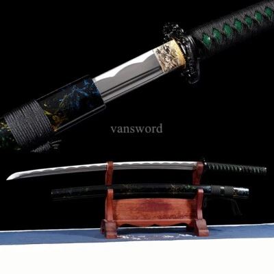 Handmade Japanese Katana Carbon Steel SHINOGI ZUKURI With Bohi Samurai Sword.