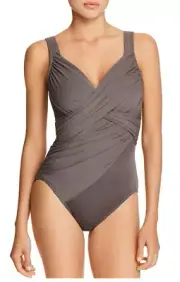 Miraclesuit Rock Solid Revele One-Piece Swimsuit L143228 Size 10