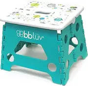 bbluv - Step - Foldable Step Stool - Safe, Compact and Easy to Clean (Aqua)