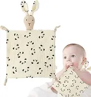 Security Blanket for Kids - Soft Breathable Soothing Towel Appeasing Toy,Lovely Rabbit Cotton Security Blanket for Boys and Girls Buniq