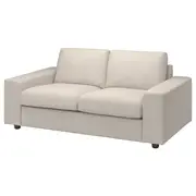 VIMLE 2-seat sofa, with wide armrests/Gunnared beige