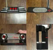 Scotty Cameron Studio Style Squareback Putter - New - Xtreme Dark Finish - RED