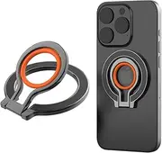 Frafuo Magnetic Phone Ring Holder-Magnetic Phone Ring Stand for Mag-Safe-360° Rotatable Magnetic Phone Finger Ring Grip-Compatible with iPhone 15 14 13 12, All Smartphone, Mag-Safe Accessories, Black