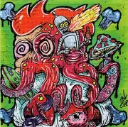 Future-Rama-Lama-Ding-Dong by Jay Sween BLOTTER ART perforated tabs psychedelic