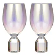 2PK Tempa Ava 460ml/17cm Crystal Wine Glass Cocktail Stemmed Drinkware Set Opal