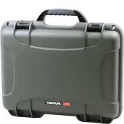NANUK 910 Hard Case, IP67 Waterproof, Crushproof, Olive, 14.3" x 11.1"
