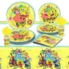 Spongebob Tableware Party Supplies Kids Birthday Decoration