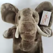 The Puppet Company Plush Hand Puppet Elephant Tusks Soft Toy Pretend Play