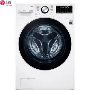 LG 樂金 WD-S15TBD 滾筒洗衣機 15公斤蒸洗脫烘 冰磁白