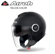 Helmet Jet Helios Airoh Black Matt Double Visor ECE2206 Motorcycle Scooter XL