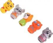 Abaodam 5pcs Animal Hand Puppets for Boys and Girls Soft Vinyl Finger Puppets for Creative Role-Playing Early Education and Interactive Play Party Favors for Toddlers