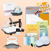 [All-in-one Bundle] Manual+Tumber+Hat Heat Press Machine + Great Accessories Bundle