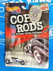 Hot Wheels 2000 KB Toys Cop Rods Track T Tuscon, AZ White w/ Real Riders