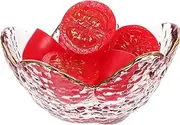 SHERCHPRY Flower Small Ring Dish Tray Cute and Decorative Cherry Blossom Plate for Office Desk and Home Dec