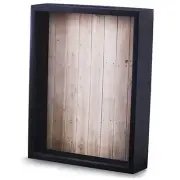 Shadow Box Display Case – Black Wooden Shadow Box Frame - Showcase Bottle