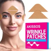 Akissos Forehead Wrinkle Patches 80 PCS Pre Cut Full Face Tape Facial Patches