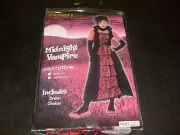 GOTH MIDNIGHT VAMPIRE GIRL HALLOWEEN COSTUME NEW MIP SIZE MED KIDS