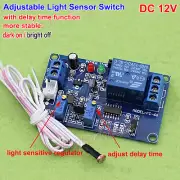 DC 12V Adjustable light Sensor Switch Photoresistor Delay Control Relay Module