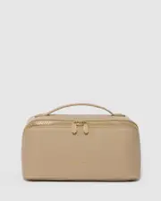 Taupe Fold Out Cosmetic Case