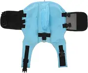 EXHUMKY Small to Large Bulldogs Swim Safely Stylish Pet Life Jacket Blue-s Dog Swimwear Life Vest for Dogs