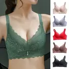 Womens Push Up Padded Bra Super Boost Lace Support Plunge Non-wired Bras ABC ↖