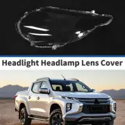 1 Pcs Car Front Left Headlight Lens Cover for Mitsubishi Triton 2015-2018