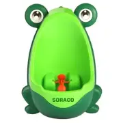 Frog Potty Training Urinal for Toddler Boys with Funny Aiming Target, Green