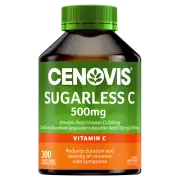 Cenovis Sugarless C 500mg 300 Chewable Tablets Immune System Health Vitamin C
