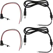 eMagTech 2 Sets Charging Wire 2.1mm DC Connectors 2.1mm Male and Female Plugs for 36V 48V 60V Electric Ebike Battery Charging Sets