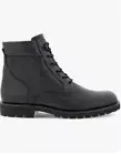 ECCO Mens Jamestown High-Cut Black Leather Boot Hydromax EU 46 Size 12 - 12.5 US