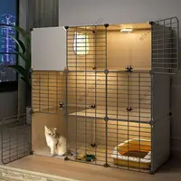 在飛比找樂天市場購物網優惠-貓籠子 寵物籠子大型貓籠DIY貓籠自由搭配貓籠子傢用貓別墅貓