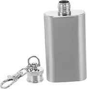 SHOWERORO 3pcs 2 56ml Hip Flask Flask for Men Women Stainless Steel Flat Lid Jug Keychain Leakproof Whiskey Bottle for Pocket Backpack
