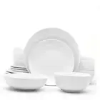 Essential Collection 16 Piece Dinnerware Set Classic White Dinnerware Set