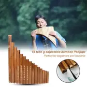 Pan Flute Correctly Tuned Left-Hand Easy to Learn 15 Pipes Musical Instrument