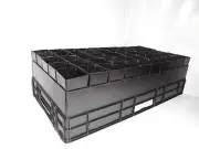 50mm Plant Square Tube / Pot with 50cell Air Pruning Tray x 8 sets - VIC