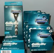37x Gillette Mach3 Razor Blade Refill Cartridges & 1x Mach 3 Handle