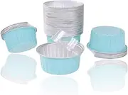 30-Pack Aluminum Pans with Lids - 5oz Foil Baking Cups for Muffins, Cupcakes, Pies & More - for Baking Enthusiasts & Party Prep