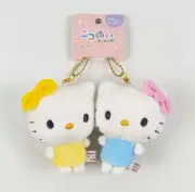 Sanrio Hello Kitty Twin Plush Keychian Mascot Magnet RARE Japan Limited NEW nwt