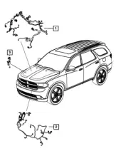 Genuine Mopar Front End Module Wiring 68069354AL
