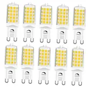 10 Pack G9 LED Bulb Dimmable, 40 Watt Equivalent T4 Chandelier Light Bulbs, 4W