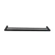 Luxury 600Mm Double Towel Rack Bathroom Towel Rail Black