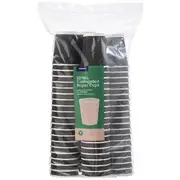 J.Burrows Corrugated Paper Cup 227mL Black 80 Pack
