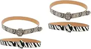[OATIPHO] Women's Patterned Belt Black Cor Cor Underbust Cor Waist Belt Leopard Belt Serpentine Belt Snake Skin Belts Women Snake Belt Women Wide Belt Imitation
