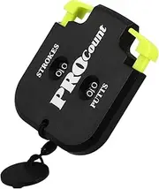 EXAOMBLE Golf Scorer Mini Golf Tally Counter Mini Stroke Counter Card Game Score Keeper Club Stroke Scoring Keeper Plastic Black