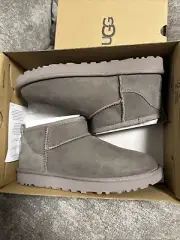 Size UK 5 - UGG Classic Ultra Mini Boot Smoke Plum Grey Sand - BARGAIN RRP £145!