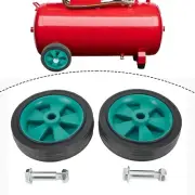2Pcs Green Air-Compressor Wheel Replacement Caster Silent 5 Inch-Shockproof